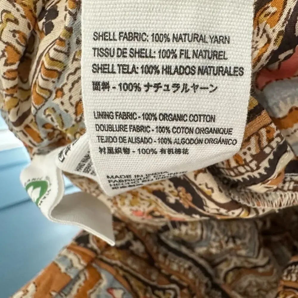 CLEOBELLA Rosalie Boho Midi Dress SZ MEDIUM Tiered Ruffle Paisley Kaleidoscope - Picture 7 of 8